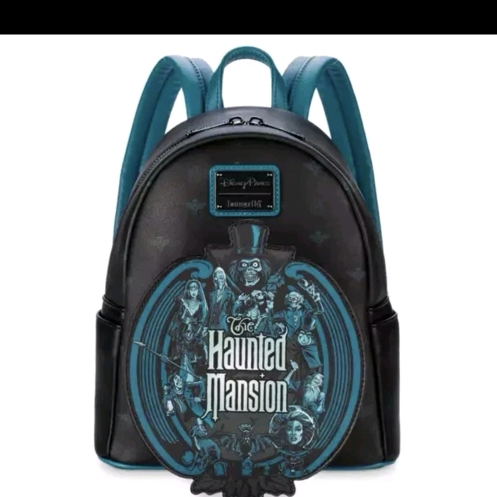 Disney Parks The Haunted Mansion Glow in the Dark Loungefly Mini Backpack